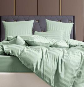 Постельное белье из сатина Candies цвет мятный на резинке