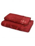 Комплект бамбуковых полотенец арт. Дерево цвет бордо