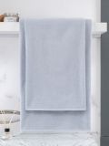 Махровое полотенце 70х140 цвет серебристый