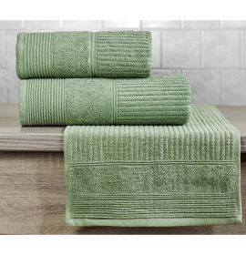 Махровое полотенце арт. Вита цвет зеленый