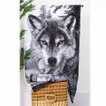 Махровое полотенце с рисунком арт. Волк