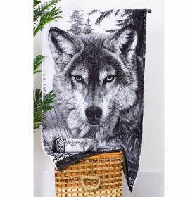 Махровое полотенце арт. Волк