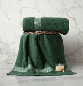 Махровое полотенце банное 785349 цвет зеленый