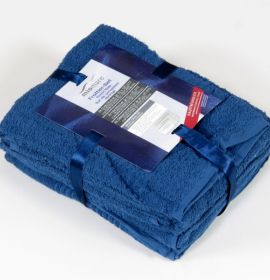 Набор махровых полотенец 6шт. 8252-04 цвет синий