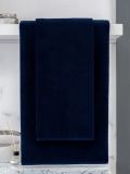 Махровое полотенце 70х140 цвет темно-синее