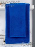 Махровое полотенце 70х140 цвет синее