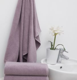 Махровое полотенце арт. 9517 цвет лиловый