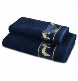 Комплект бамбуковых полотенец арт. Мост цвет синий